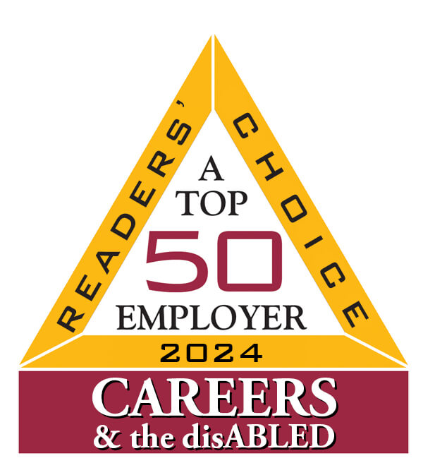 Readers' Choice | A Top 50 Employer 2024 | Careers & the disABLED